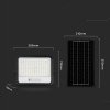 Naświetlacz LED solarny V-TAC 12W CCT pilot auto timer IP65 czarny VT-204W 1700lm 3 lata gwarancji